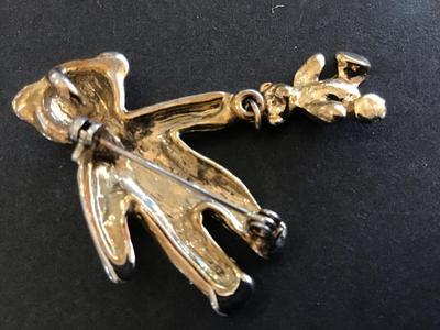 Teddy Bear Brooch Vintage