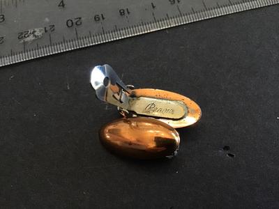 Marked Vintage Copper Earrings