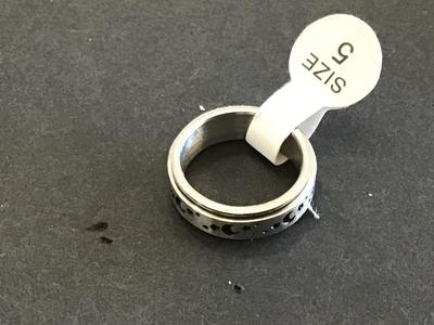 Star Moon Spinner Ring