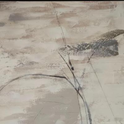 502B: Abstract Expressionism Art on Stretched Canvas