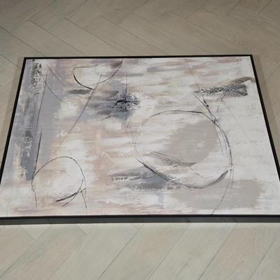 502B: Abstract Expressionism Art on Stretched Canvas
