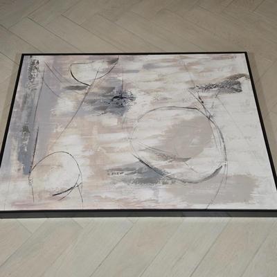 502B: Abstract Expressionism Art on Stretched Canvas