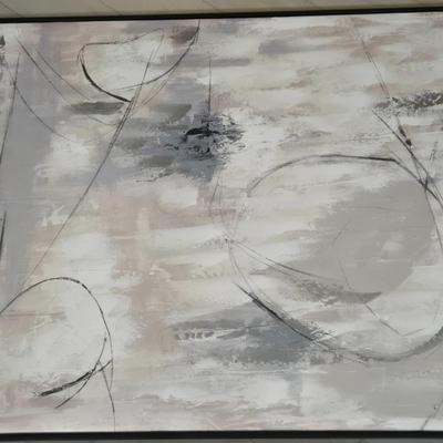 502B: Abstract Expressionism Art on Stretched Canvas