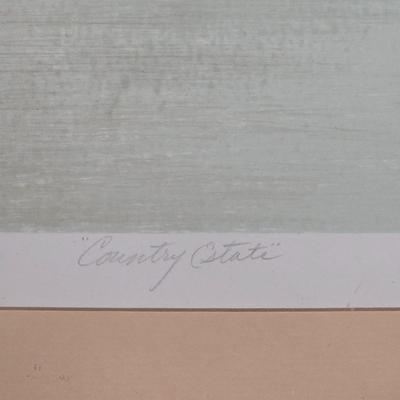 LOT 503B: Artist Signed and Numbered Framed Art/Country Estate