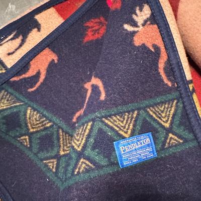 Sale Photo Thumbnail #283: Pendleton Wool Elk/Moose Cabin Mountain Blanket #2