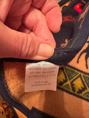 Sale Photo Thumbnail #286: Pendleton Wool Elk/Moose Cabin Mountain Blanket #2