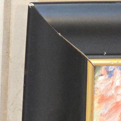 LOT 512B: Framed Oil Painting Depicting a Rural Village