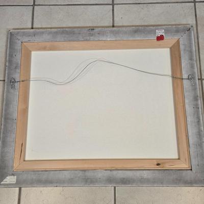 LOT 512B: Framed Oil Painting Depicting a Rural Village