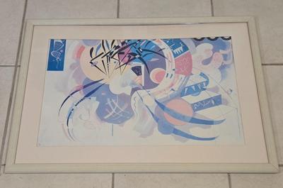 LOT 514B: Framed Abstract Art