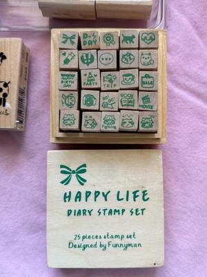 Rubber Stamp 57 Piece Lot