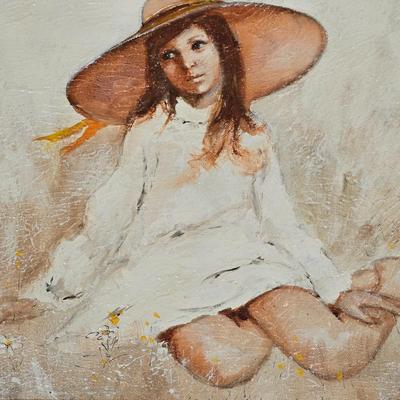LOT 516B: Far Away Thoughts Oil Painting by Vickers