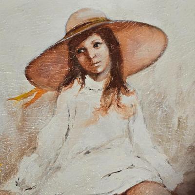 LOT 516B: Far Away Thoughts Oil Painting by Vickers