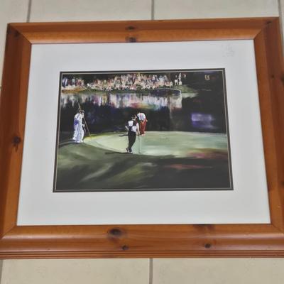 LOT 517B: Framed Golf Artwork