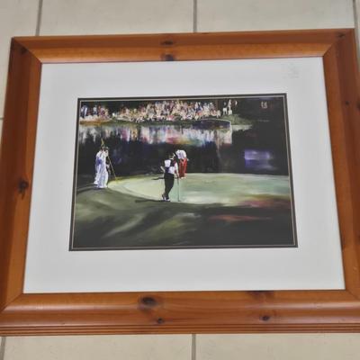 LOT 517B: Framed Golf Artwork