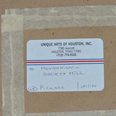 LOT 518B: Pablo Picasso - Still Life, Bottle And Glass Framed Print