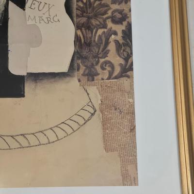 LOT 518B: Pablo Picasso - Still Life, Bottle And Glass Framed Print