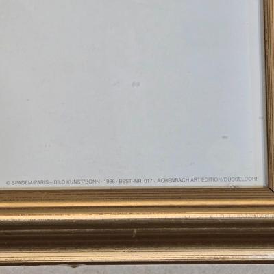 LOT 518B: Pablo Picasso - Still Life, Bottle And Glass Framed Print