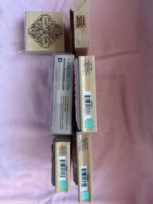 Hampton Art Rubber Stamp Intricate Swirls Mandala 11 Piece Lot