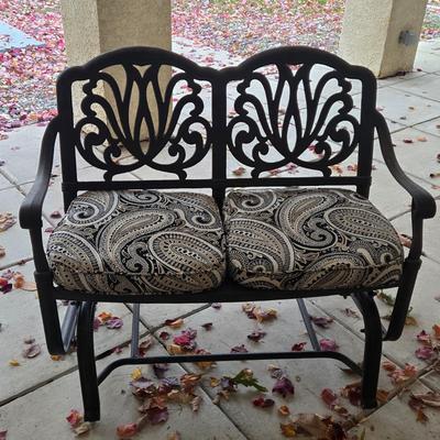 LOT 562O; Metal Glider with Cushions