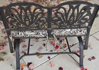 LOT 562O; Metal Glider with Cushions