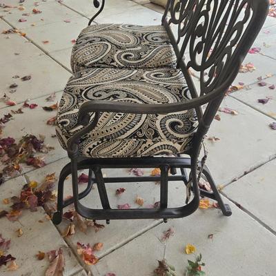 LOT 562O; Metal Glider with Cushions