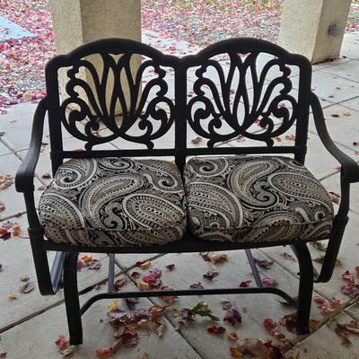 LOT 562O; Metal Glider with Cushions