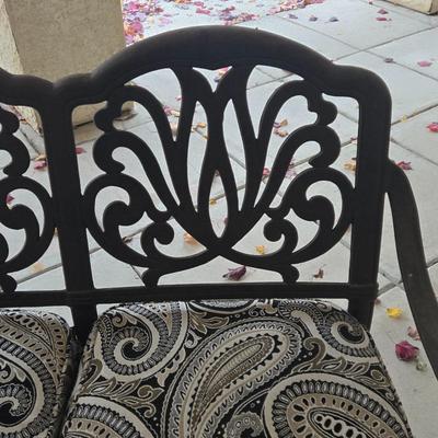 LOT 562O; Metal Glider with Cushions