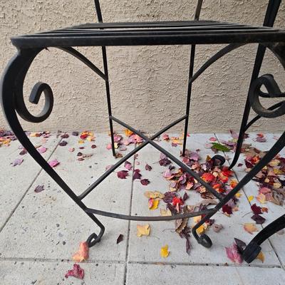 LOT 564O: Outdoor Bistro Set with Marble Table top