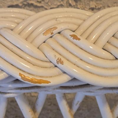 LOT 565O: Wicker Couch and Chair with Cushions