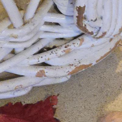 LOT 565O: Wicker Couch and Chair with Cushions