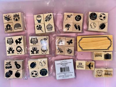 Recollections Rubber Stamp 47 Piece Lot