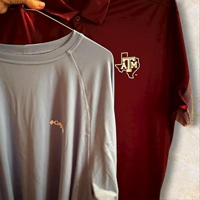 Sale Photo Thumbnail #443: Lot of Mens (Mainly) Long Sleeve Dress Shirts - brands and sizes shown in photos - most have dry clean tag attached. Clean and in great condition and ready to wear!