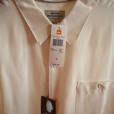 Sale Photo Thumbnail #442: Lot of Mens (Mainly) Long Sleeve Dress Shirts - brands and sizes shown in photos - most have dry clean tag attached. Clean and in great condition and ready to wear!