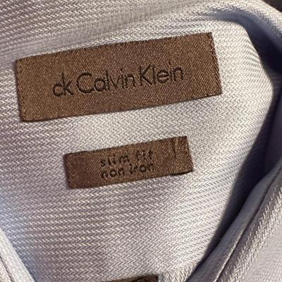 Sale Photo Thumbnail #436: Lot of Mens (Mainly) Long Sleeve Dress Shirts - brands and sizes shown in photos - most have dry clean tag attached. Clean and in great condition and ready to wear!