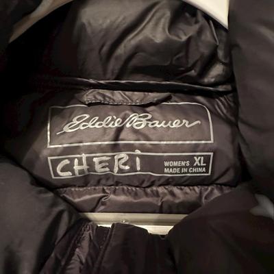 Sale Photo Thumbnail #385: Eddie Bauer Black Puffer Vest XL & Plaid Shirt 1X - great condition