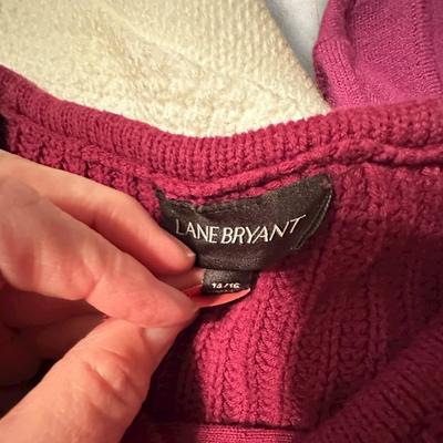 Sale Photo Thumbnail #393: 4 Lightweight Womens Sweaters - Lane Bryant