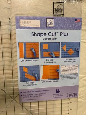 Shape Cut Plus Slotted Ruler
