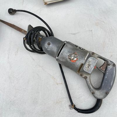 LOT 521G: Collection of Power Tools + Eagles Hard Hat