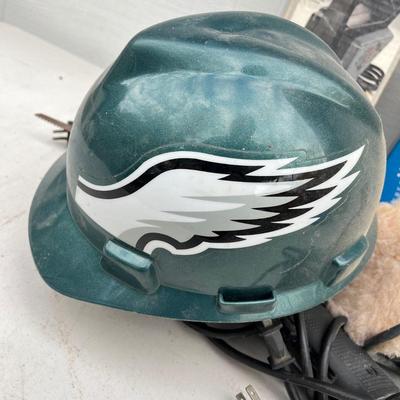 LOT 521G: Collection of Power Tools + Eagles Hard Hat
