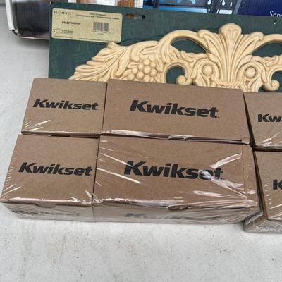 LOT 522G: New in Package Hardware - Lock Sets, TV Mount and More