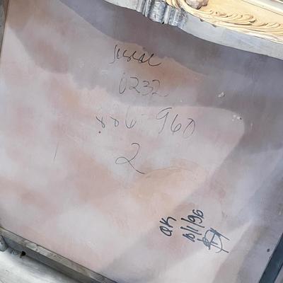 LOT 528L: Square Stone Top Side Table