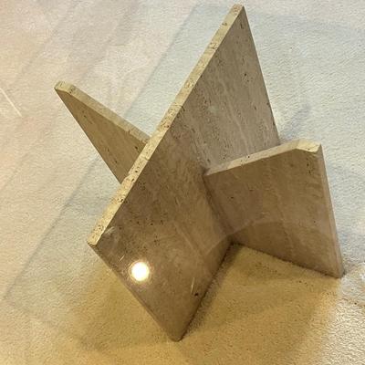 LOT 529L: Glass Top Coffee Table