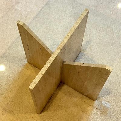 LOT 529L: Glass Top Coffee Table