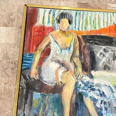 LOT 531L: Framed, Signed Oil Painting - Signed Revness