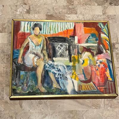 LOT 531L: Framed, Signed Oil Painting - Signed Revness