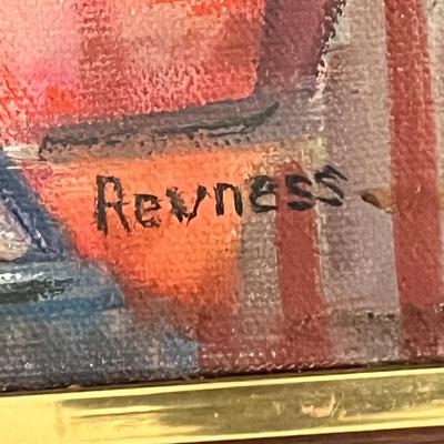 LOT 531L: Framed, Signed Oil Painting - Signed Revness