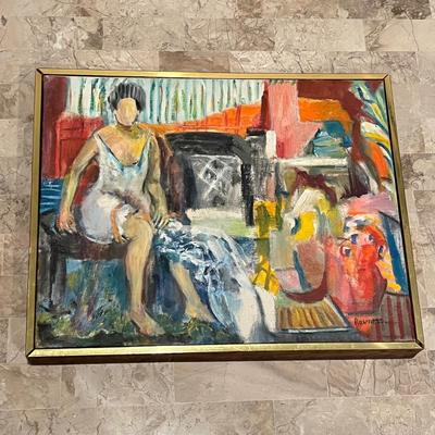 LOT 531L: Framed, Signed Oil Painting - Signed Revness