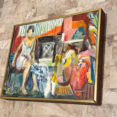 LOT 531L: Framed, Signed Oil Painting - Signed Revness