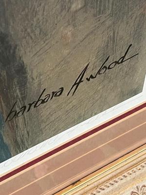 LOT 532L: Framed, Signed and Numbered Lithograph Print - Barbara A. Wood