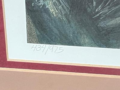 LOT 532L: Framed, Signed and Numbered Lithograph Print - Barbara A. Wood